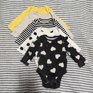 Long sleeve onesie 5 pack